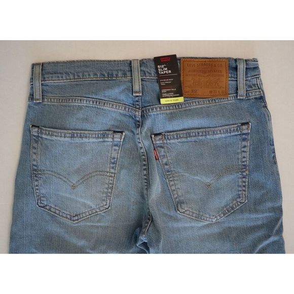 Levi’s 512 Men’s 31x32 Blue Stretch Slim Tapered Denim Jeans - Picture 4 of 6